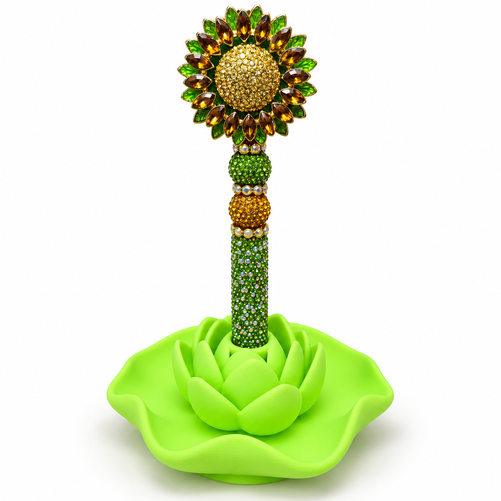 Lotus Penhouder – 3D Geprint – Decoratieve Bloemhouder voor 1 Pen