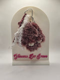 Bordeaux Bunny Bag Charm – Tassenhanger met Hartje & Brilletje