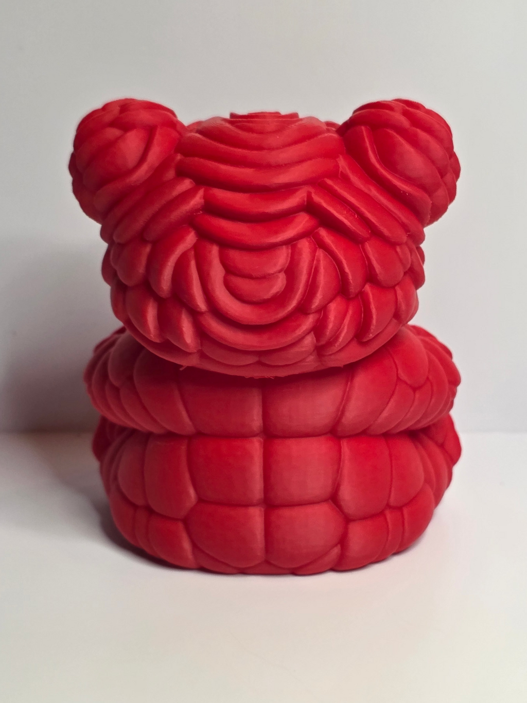 3D Geprinte Rozenbeer met Hart – Uniek Cadeau