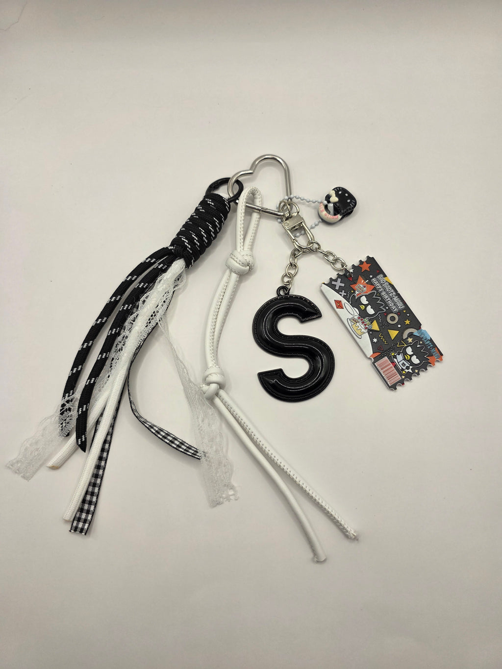 Zwarte Bunny Bag Charm – Tassenhanger met Charms