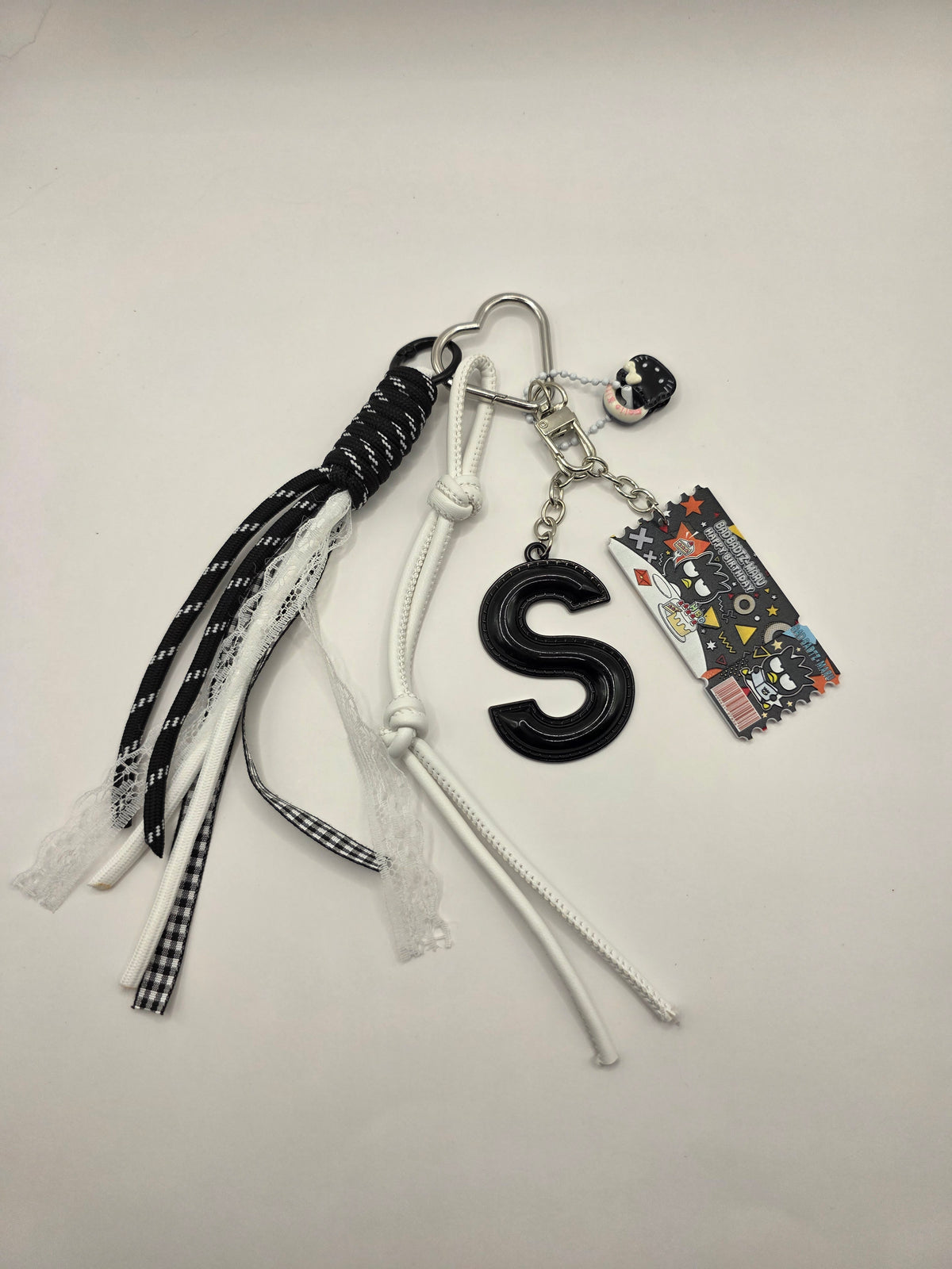 Zwarte Bunny Bag Charm – Tassenhanger met Charms