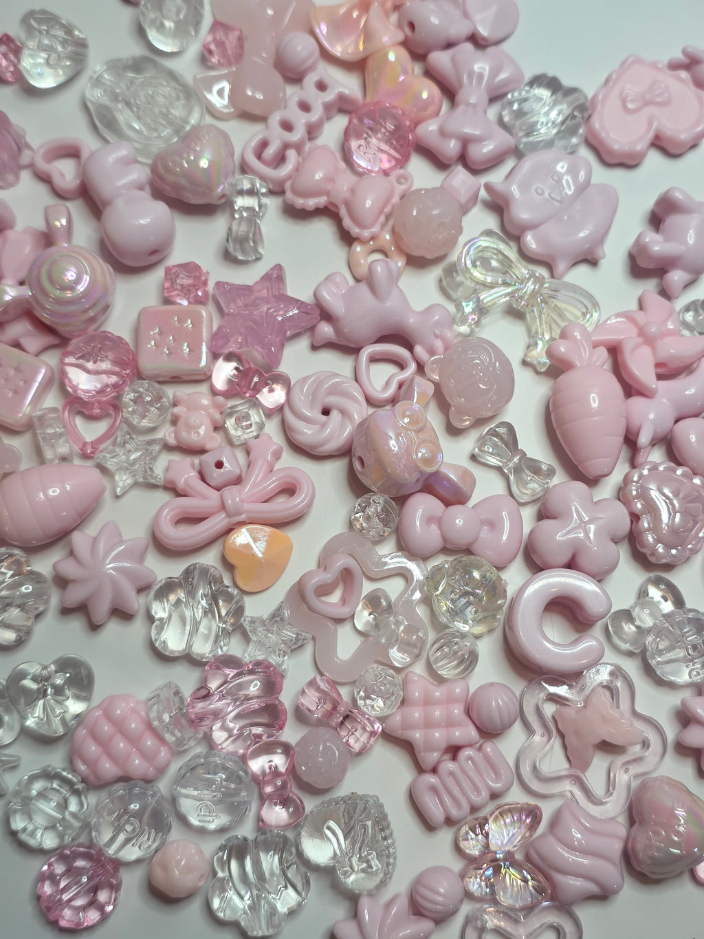 Roze kralenmix (25 stuks)