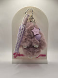 Lila Bunny Bag Charm – Tassenhanger met Hart & Charms