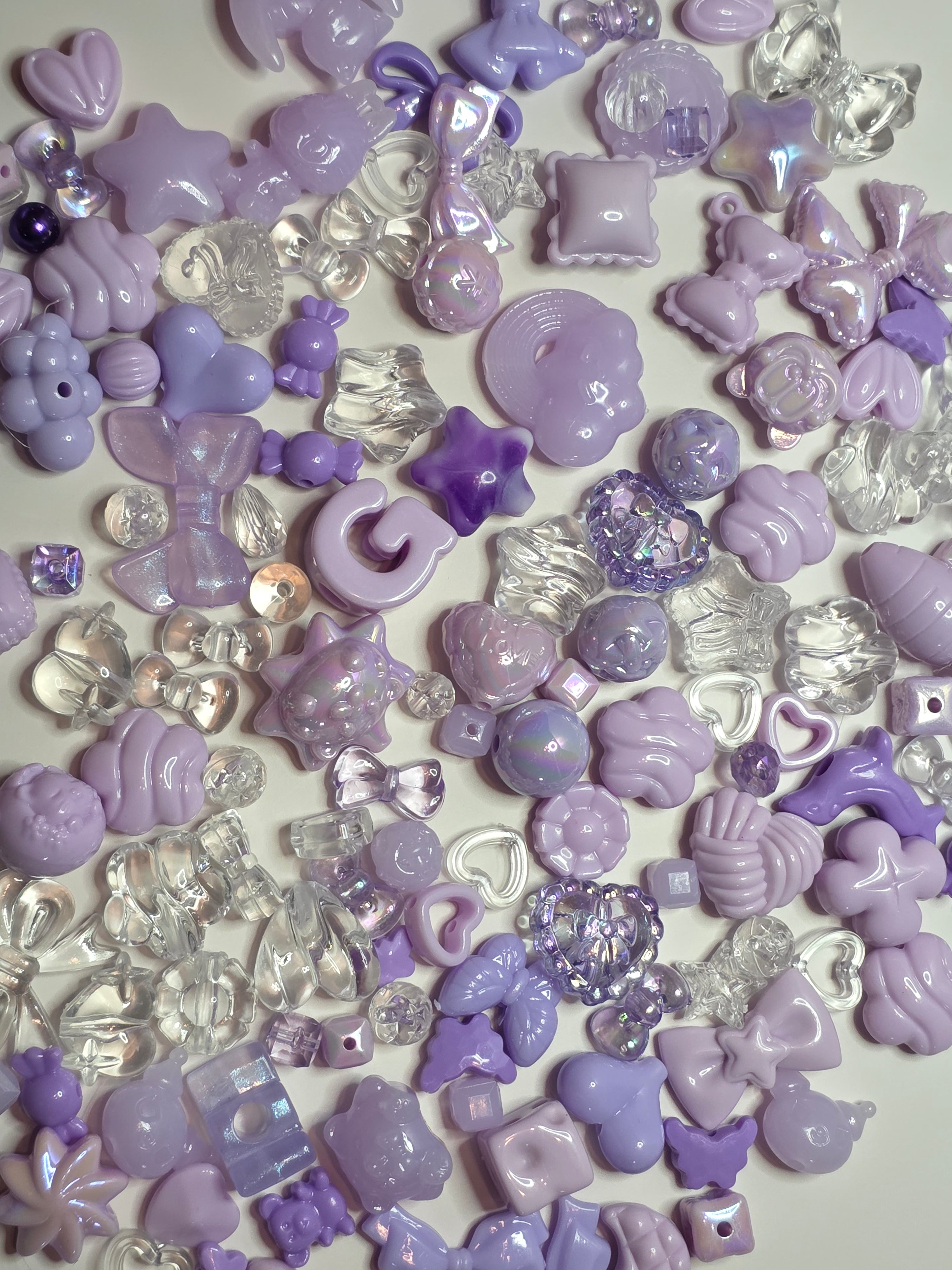 Purple Mix Kralen & Charms – Set van 25 stuks