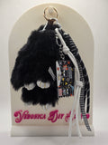 Zwarte Bunny Bag Charm – Tassenhanger met Charms