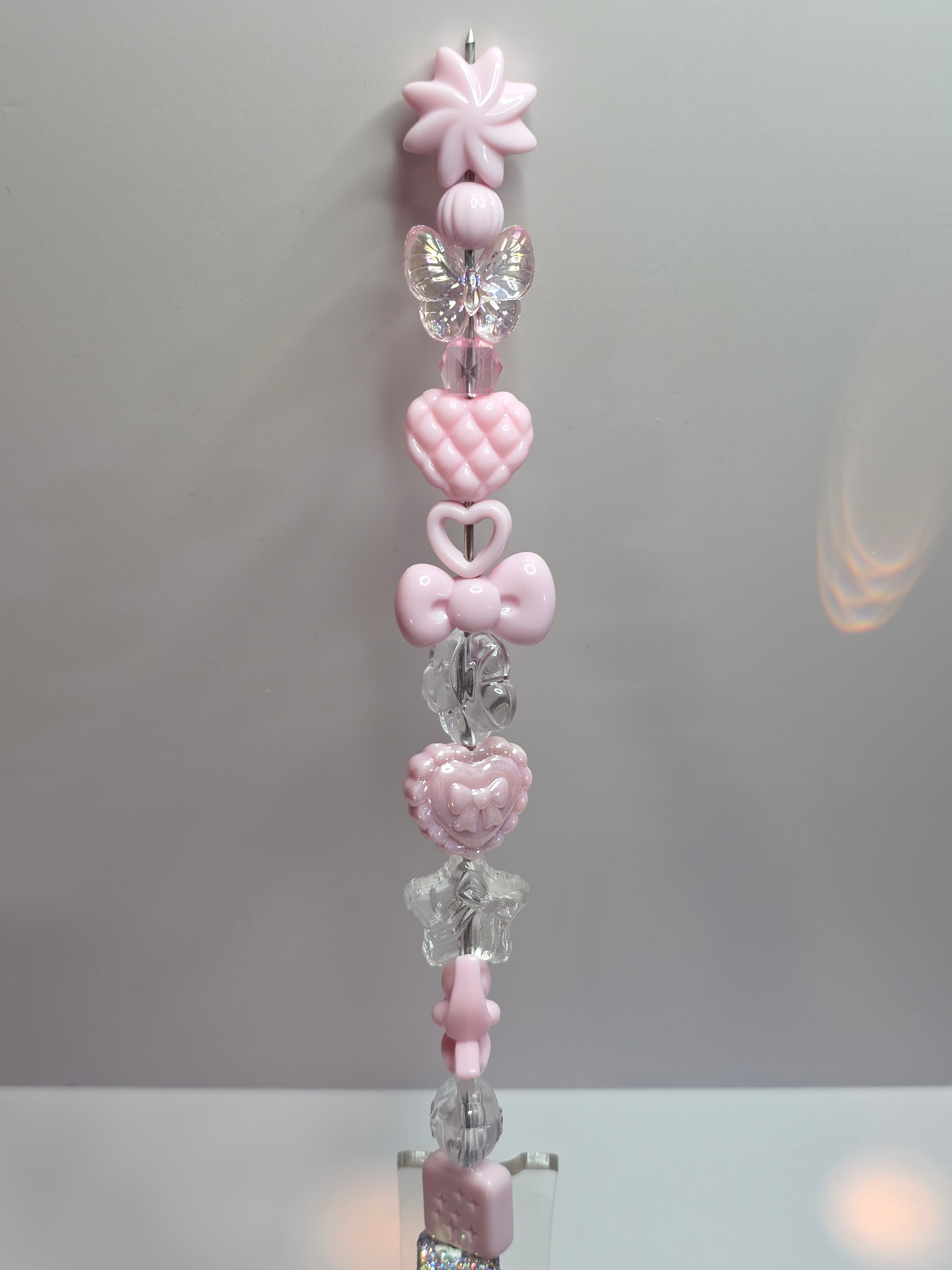 Roze kralenmix (25 stuks)